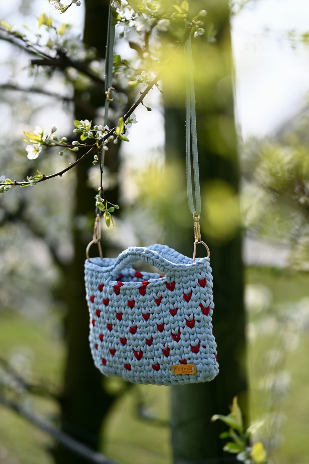 Borsa Azzurra Cuori
