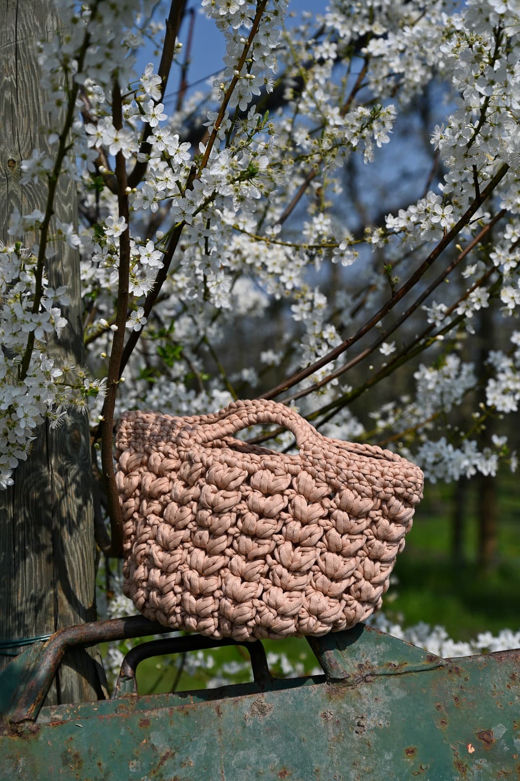 Borsa Pesca Primavera - Carmen Arte in Filo