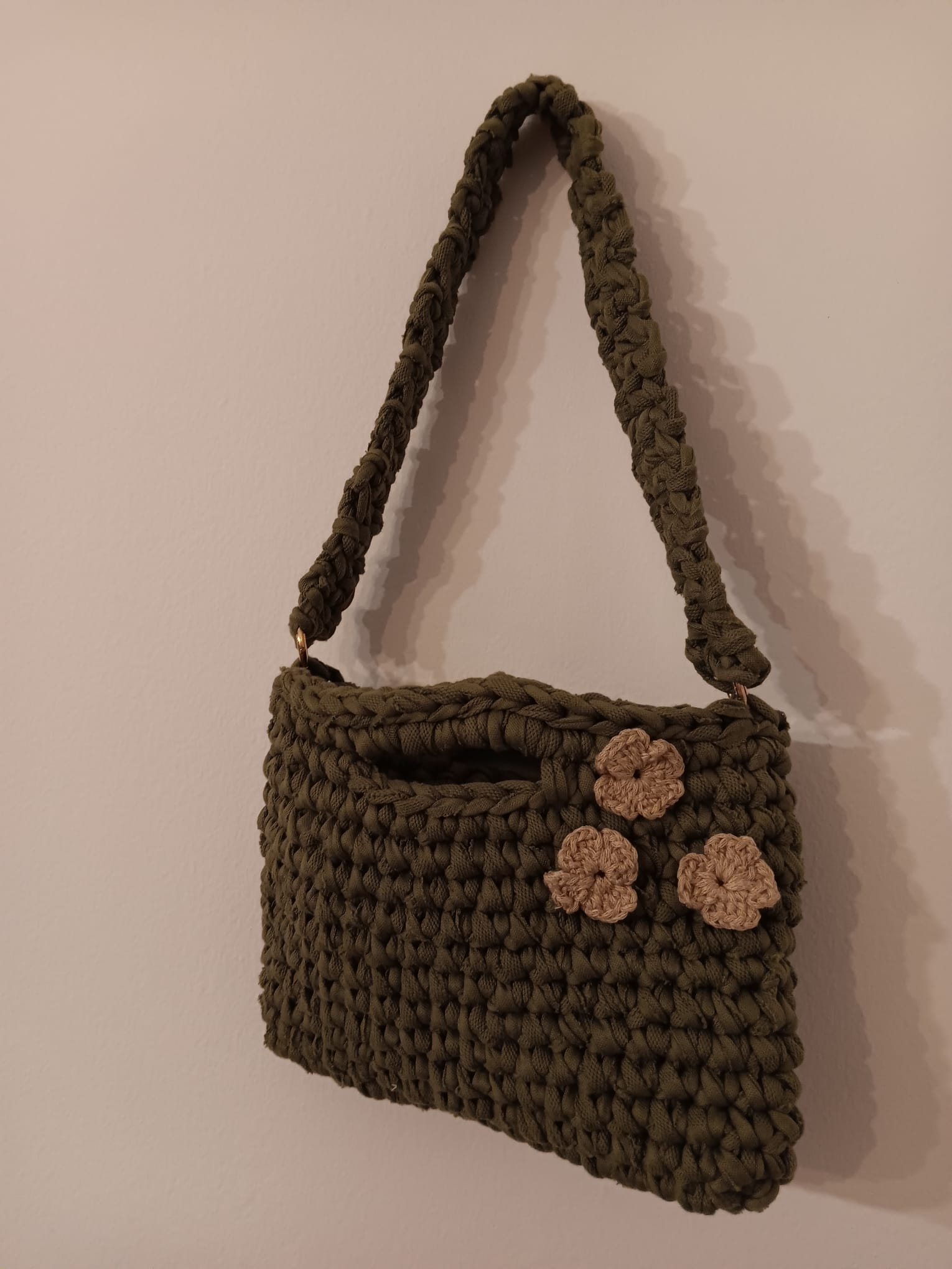 Borsa Verde Fiori