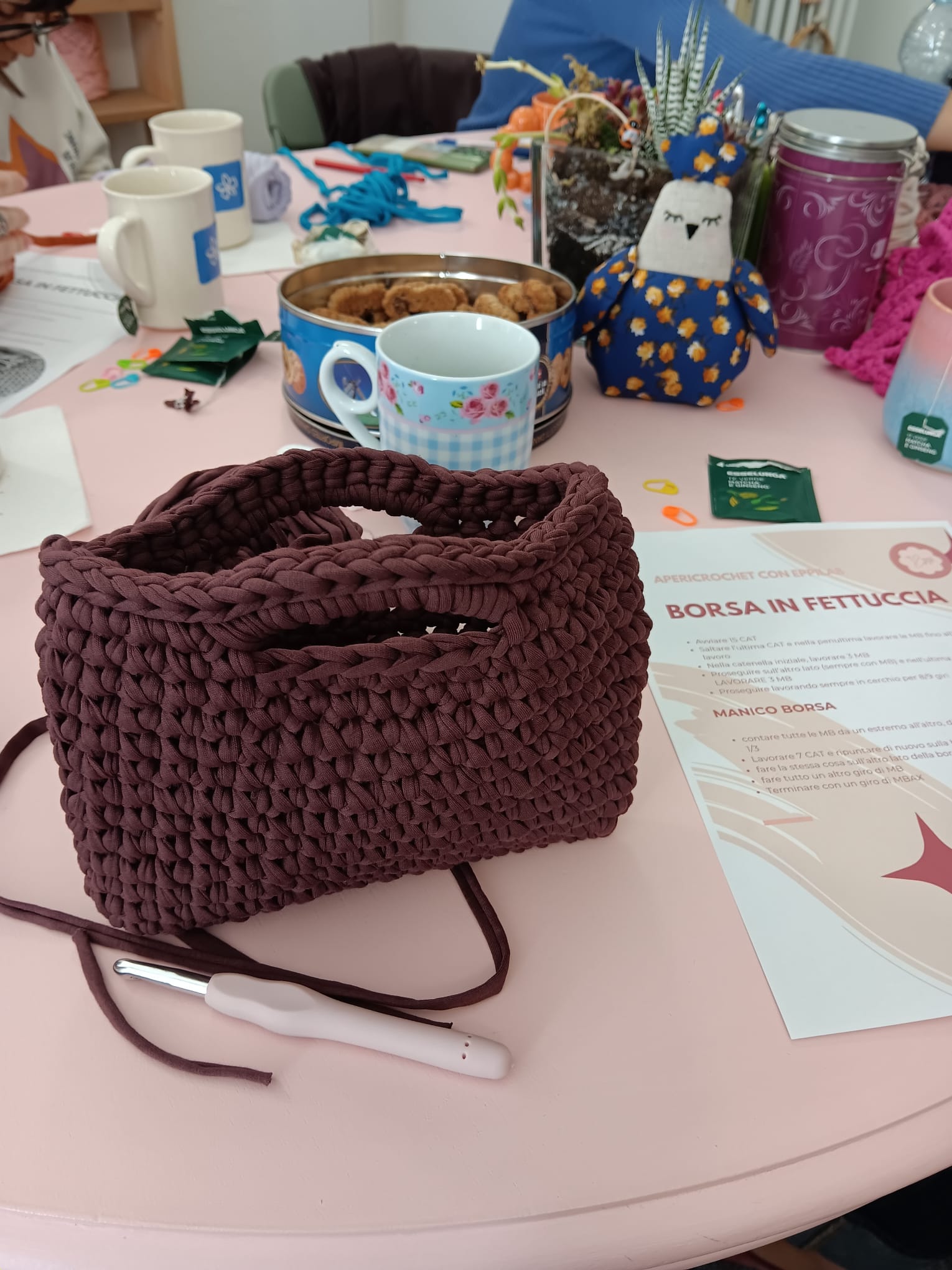 Borsa Bordeaux Strutturata